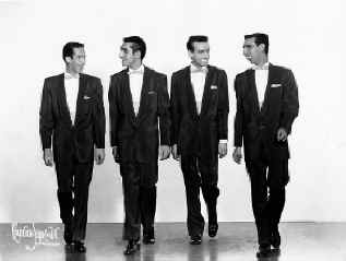 The Crew-Cuts 1956 Ray Perkins, Rudi Maugeri, Pat Barrett and John Perkins a.jpg (74984 bytes)